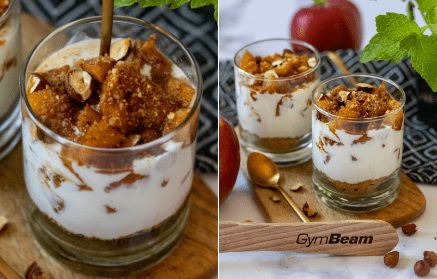 Fitness recipe: Apple cheesecake dessert in a cup