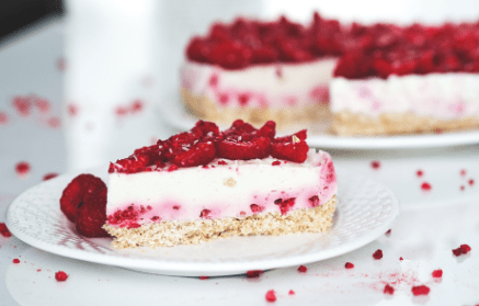 Fitness Recipe: No-Bake Curd Cheesecake with Raspberries