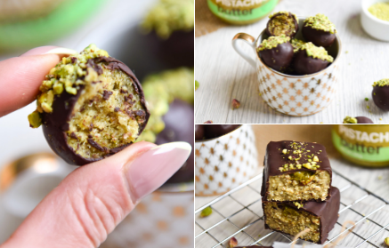 Fitness Recipe: RAW Pistachio Bonbons with Chocolate Coating