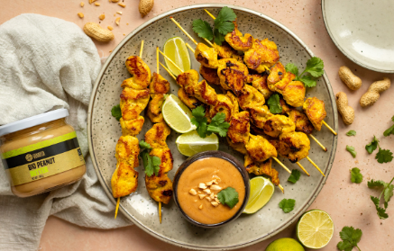 Fitness Recipe: Indonesian Chicken Satay with Peanut Sauce