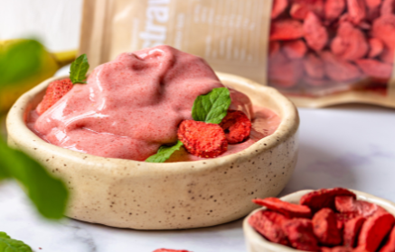 Fitness Recipe: Homemade Strawberry Banana Ice Cream