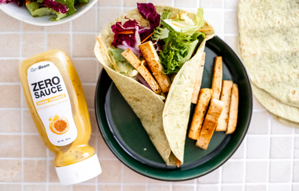 Fitness Recipe: Tortilla Wrap with Tofu and Honey-Mustard Sauce