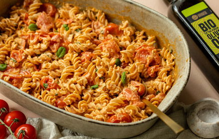 Fitness Recipe: Creamy Tomato and Feta Baked Pasta