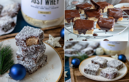 Christmas Fitness Recipe: Protein Coconut Lamingtons