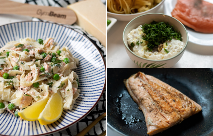 Fitness recipe: Creamy tagliatelle pasta with salmon and ricotta