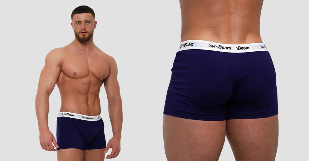 Men‘s Essentials Boxers 3Pack Navy - GymBeam