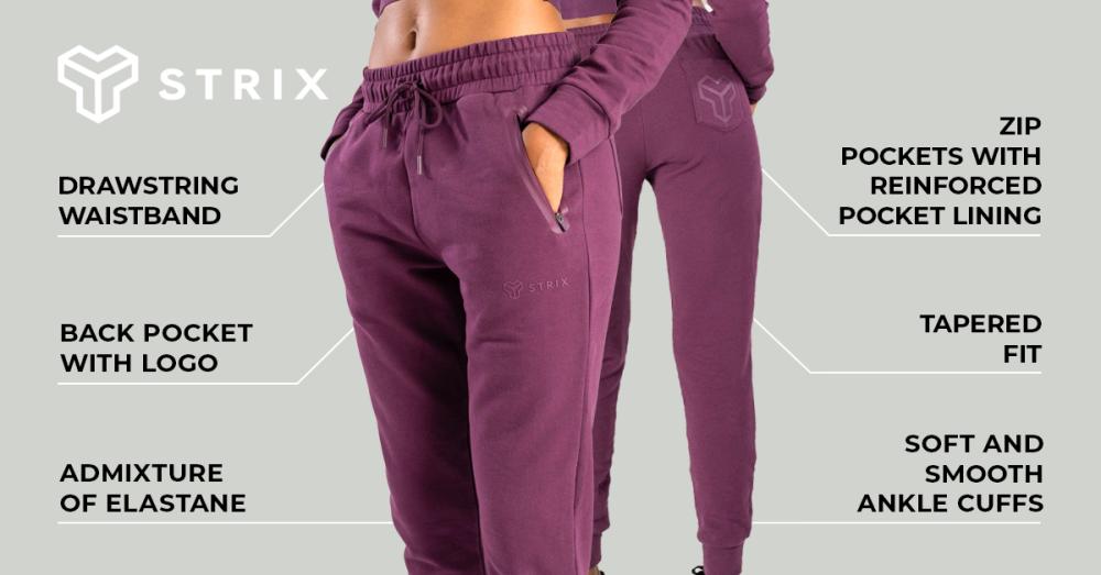 Women‘s Essential Joggers Plum - STRIX