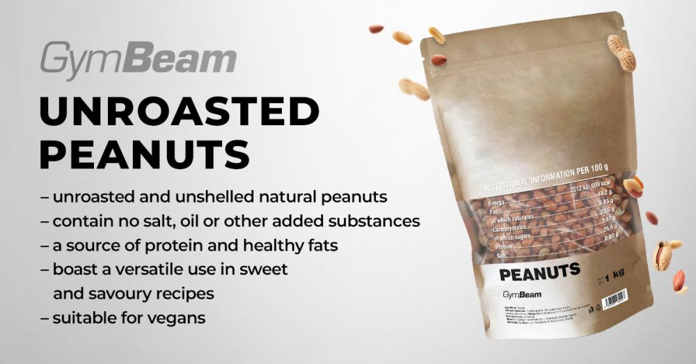 Unroasted Peanuts - GymBeam