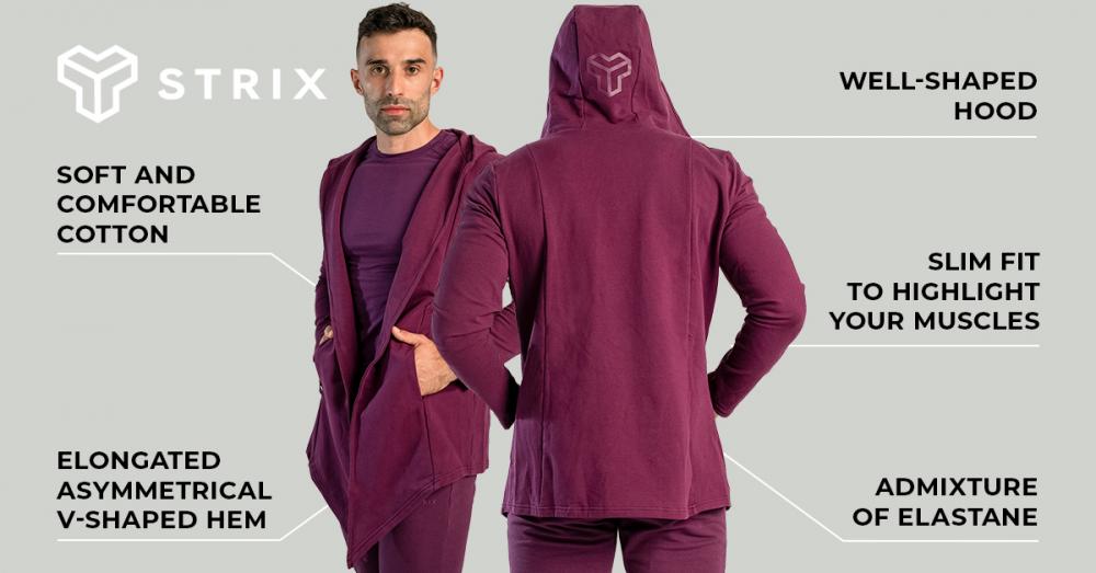 Cardigan Hoodie Plum - STRIX