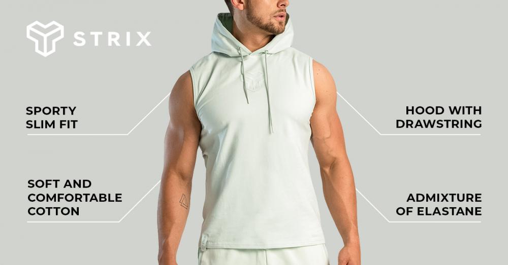 Essential Tank Top Hoodie Moon Grey - STRIX