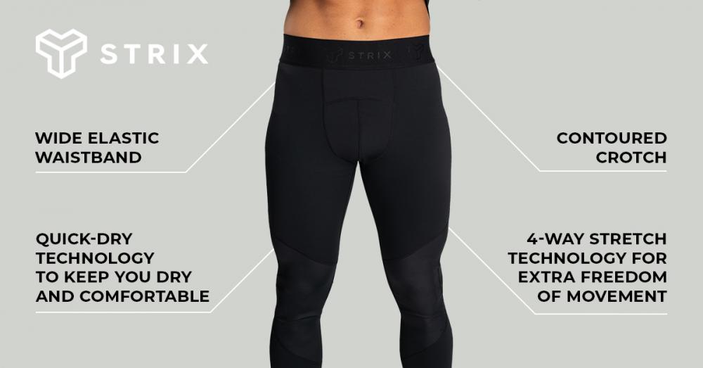 Men‘s Nebula Leggings Black - STRIX