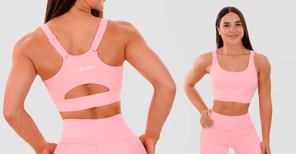 Cut-Out Sports Bra pink - GymBeam