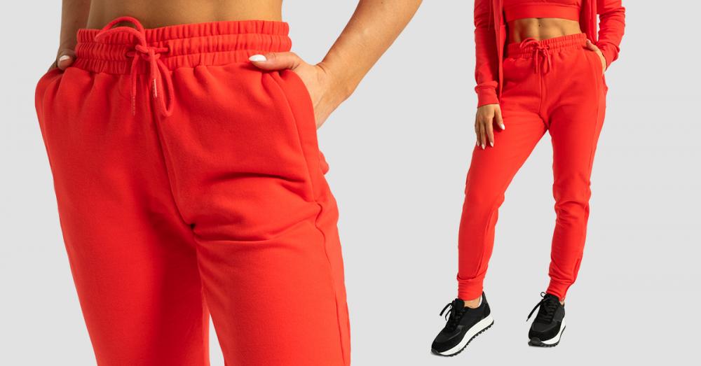 Women's Limitless Joggers Hot Red - GymBeam