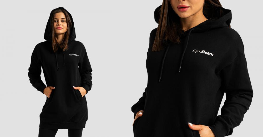 Women's Longline Limitless Hoodie Black - GymBeam