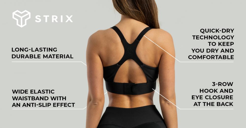 Stellar Sports Bra Black - STRIX