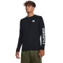 Tech Prt Fill LS T-Shirt Black - Under Armour