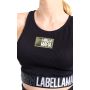 Fan Sports Bra Black - LABELLAMAFIA