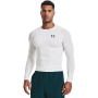 HG Armour Comp LS Compression Shirt White - Under Armour