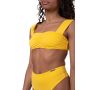 Miami Retro Bikini Top Yellow - NEBBIA