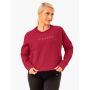 Women‘s Motion Sweater Wine Red - Ryderwear