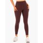 Women‘s Reset High Waisted Pocket Leggings Chocolate - Ryderwear