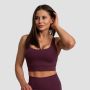 Cut-Out Sport Bra Eggplant - GymBeam