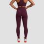 Women‘s Leggings Mesh Panel Eggplant - GymBeam