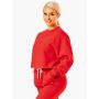 Women‘s Ultimate Fleece Sweater Red - Ryderwear