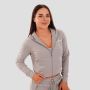 Women‘s TRN Zip-Up Hoodie Grey - GymBeam