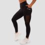 Women‘s Mesh Panel Leggings Black - GymBeam