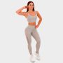 Women‘s Mesh Panel Leggings Grey - GymBeam