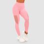 Women‘s Mesh Panel Leggings Pink - GymBeam