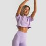 Women‘s Limitless Cropped T-Shirt Lavender - GymBeam