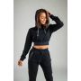 Women‘s Essential Cropped Hoodie Black - STRIX