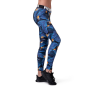 Women‘s Ocean Power Mid Waist Leggings Blue - NEBBIA