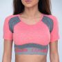 Ultrafit Sports Top Heather Pink - GymBeam