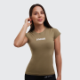 Women‘s FIT T-Shirt Olive - GymBeam