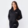 Women’s Zipper Hoodie Black - GymBeam