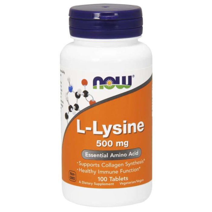 L-Lysine 500 mg - NOW Foods