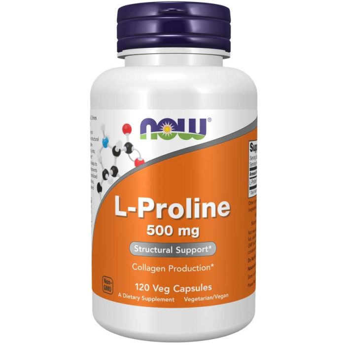 L-Proline 500 mg - NOW Foods