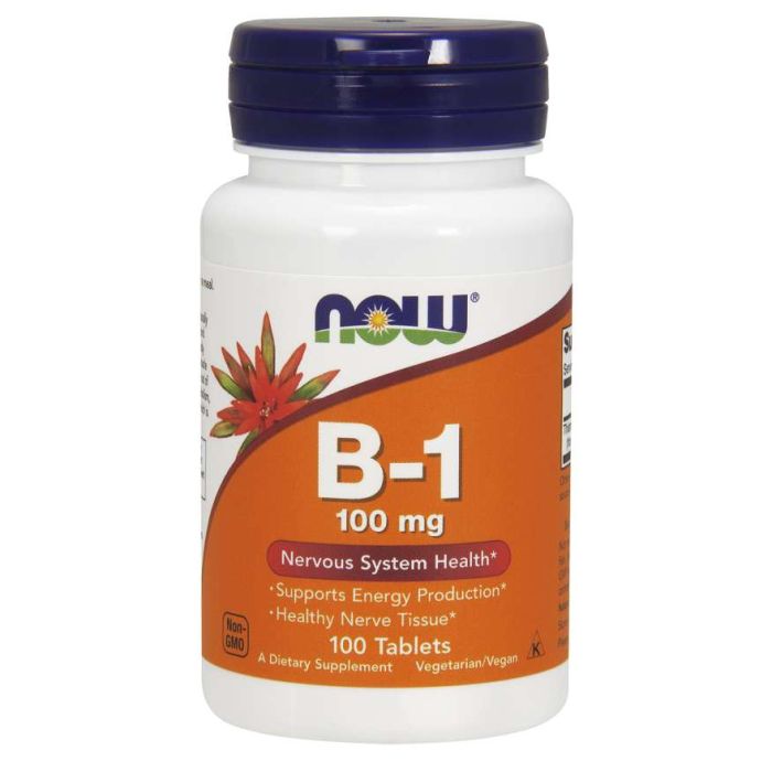 Vitamin B-1 100 mg - NOW Foods