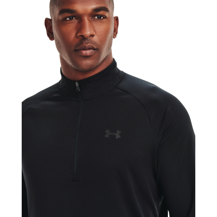 Men‘s Tech 2.0 1/2 Zip Long Sleeve T-Shirt Black - Under Armour