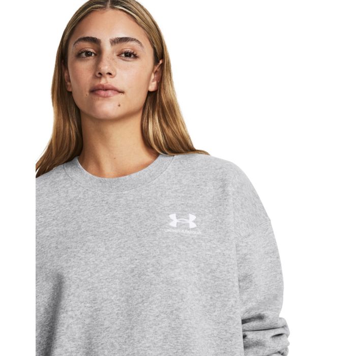 Women’s Essential Fleece OS Crew Sweatshirt Grey - Under Armour