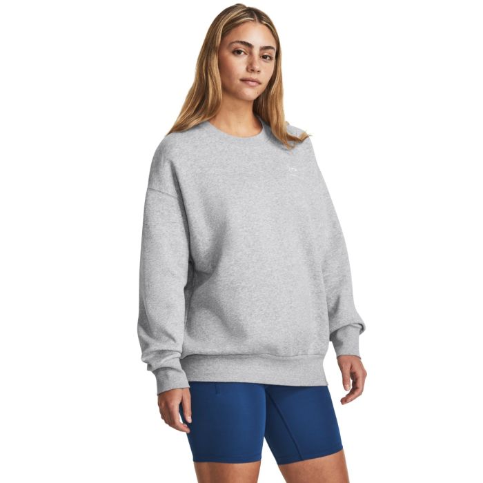 Women’s Essential Fleece OS Crew Sweatshirt Grey - Under Armour