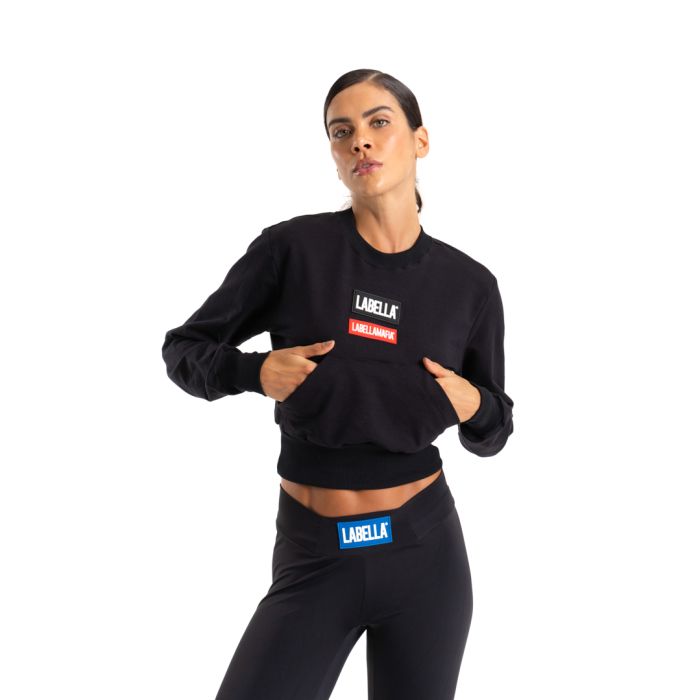 Women‘s Go On Sweatshirt Black - LABELLAMAFIA