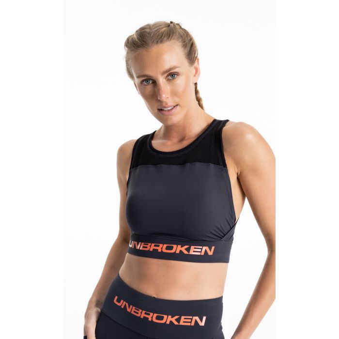 Dopamina Sports Bra Grey - LABELLAMAFIA