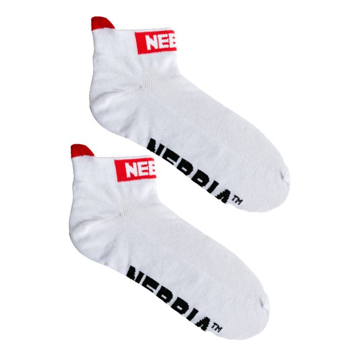 Smash It Ankle Socks White - NEBBIA