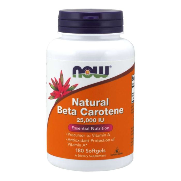 Beta-carotene Natural 7500 mcg - NOW Foods