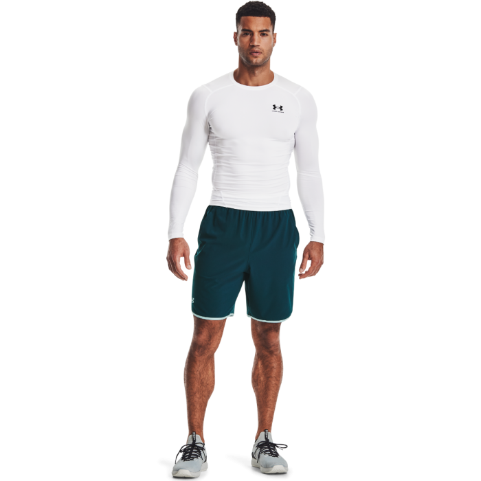 HG Armour Comp LS Compression Shirt White - Under Armour