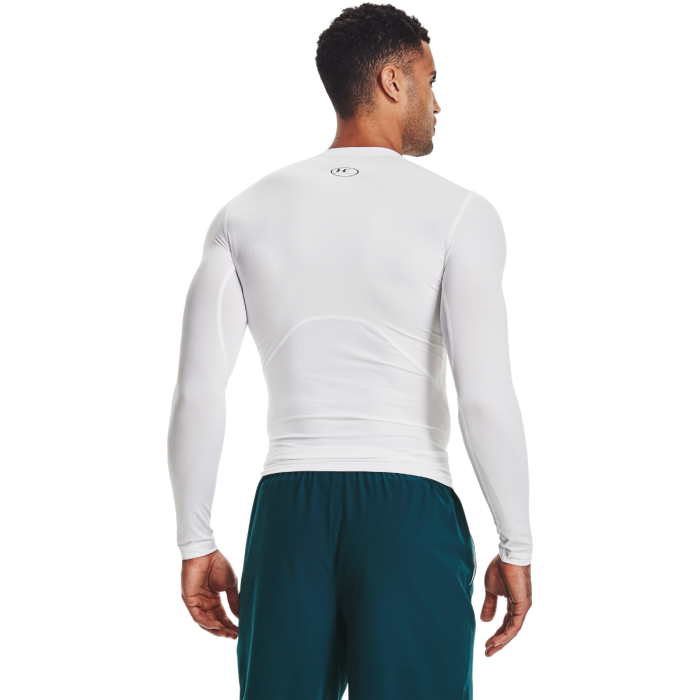 HG Armour Comp LS Compression Shirt White - Under Armour